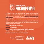 1° Edición de Distinción Pachamama, en homenaje a las mujeres rurales