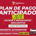 El jueves inicia el Pago Anticipado 2026 con importantes descuentos