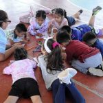 Niños de 4 a 6 años participan de la colonia de verano en el Multiespacio “Jorge Solís” de Chijra