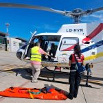 SAME: Rescate aéreo urgente salvó la vida de un adulto mayor