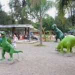 Los dinosaurios del parque San Martín fueron retirados y serán restaurados
