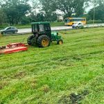 Vialidad Provincial, presente para desmalezar rutas nacionales