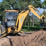 Etapas finales de la obra de pavimentación de calle Plata en Alto Comedero