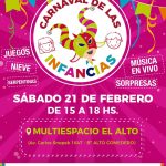 Llega el Carnaval de las Infancias con juegos y diversión en Alto Comedero