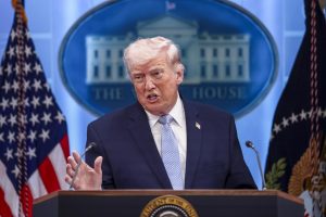 US president and secretary of defense brief media on Iran