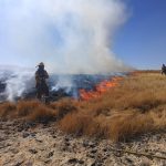 Abra Pampa: incendio de vegetación en El Huancar
